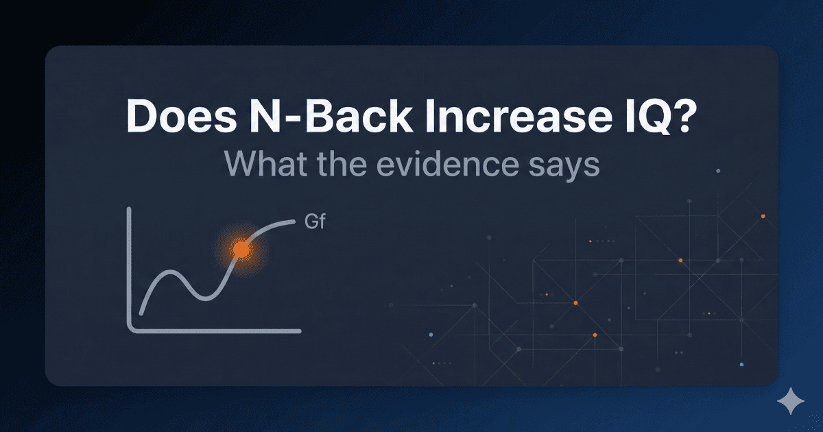 Does N-Back Increase IQ? What the Evidence Actually Says