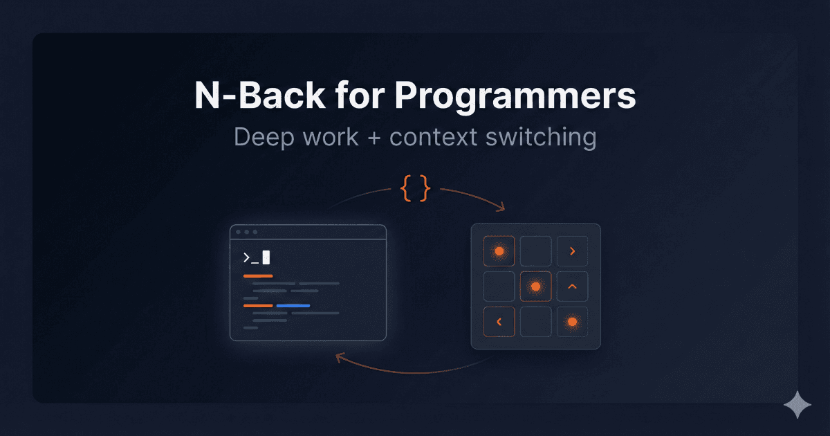 N-Back for Programmers: Focus Training for Deep Work and Context Switching